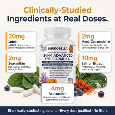 Metavia 15-in-1 Advanced Eye Formula - Certifications