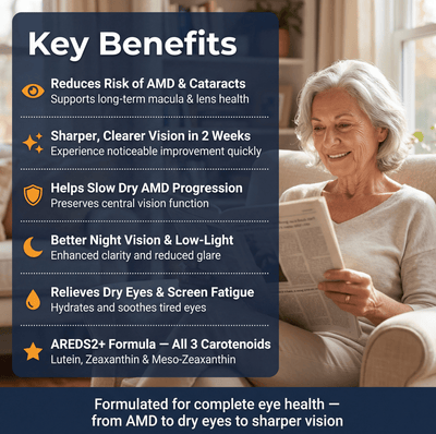 Metavia 15-in-1 Advanced Eye Formula - Benefits