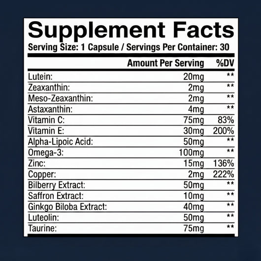 Metavia 15-in-1 Advanced Eye Formula - Guarantee